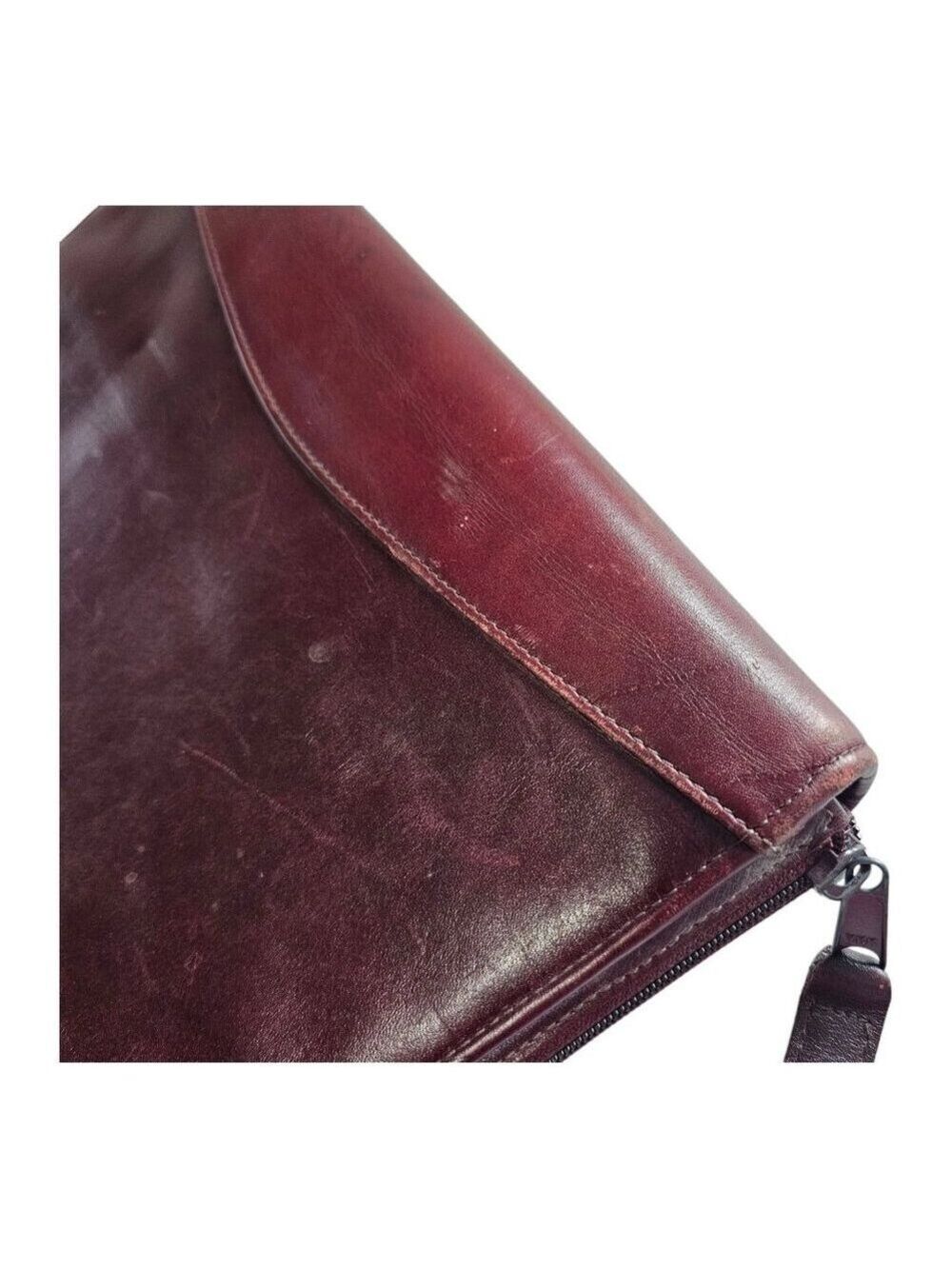 Franklin Quest Leather 7 Ring Binder Burgundy Organizer Dividers Card Holders - Picture 10 of 16